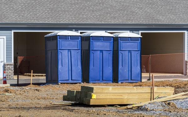 the minimum rental period for a job site portable restroom is usually one month